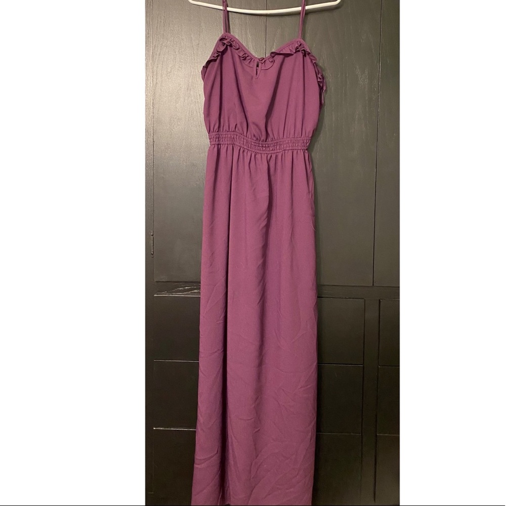 Plum maxi dress